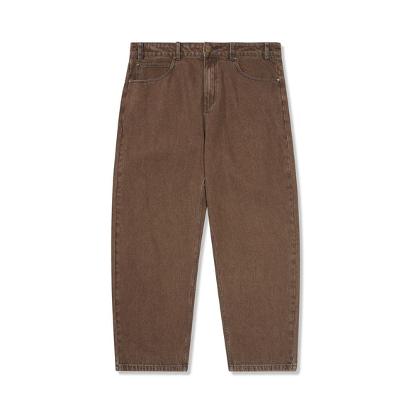 Butter Goods Warped Denim Jeans - Washed Brown