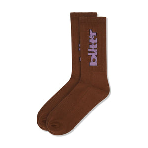 Butter Goods Defect Socks - Chocolate