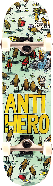 ANTI HERO ROACHED OUT COMPLETE SKATEBOARD - 7.5