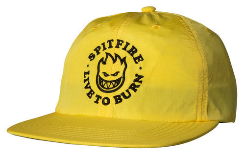 Spitfire Hat Bighead Live to Burn Strap Back Yellow/Black