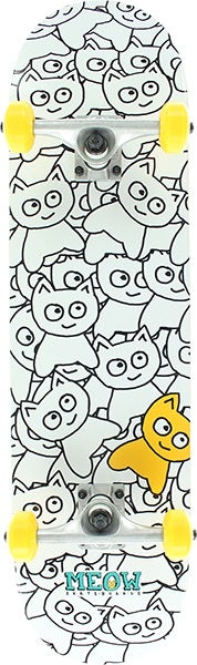 MEOW STICKER PILE WHITE COMPLETE-8.0
