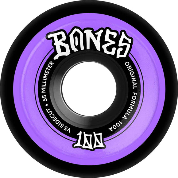 Bones V5 Sidecuts 100a 55mm - Black/White