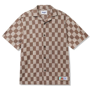 Butter Goods Checker Vacation Shirt - Chocolate