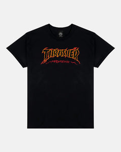 Thrasher Cracked by Exteenager T-Shirt - Black