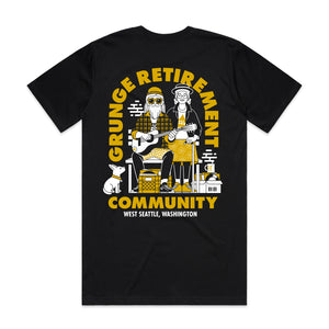 By and By Grunge Retirement T-Shirt - Black