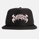 Thrasher Heavy Metal Trucker Hat - Black