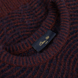 Dime Mohair Wave Knit Sweater - Burgundy