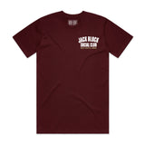 By And By Jack Block T-Shirt - Burgundy