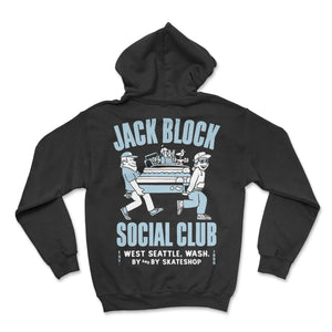 By And By Jack Block Hooded Sweatshirt - Black