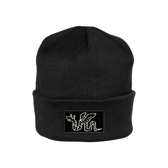 Krooked Monster Cuff Beanie - Black