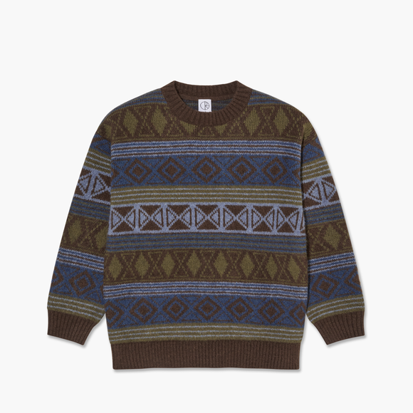 Polar George Sweater - Blue Green Mix