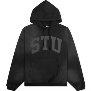 Stussy STU Applique Hoodie Sweatshirt - Black