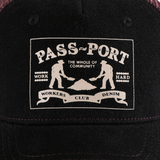 Pass~Port Workers Club Denim Packers Trucker Cap - Washed Black