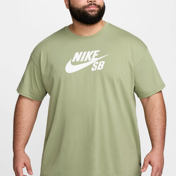 Nike SB Men's Logo Skate T-Shirt - Oil Green