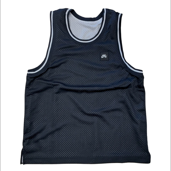 Nike SB Reversible Basketball Skate Jersey Black - White