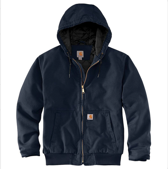 Carhartt Insulated Active Jacket - Loose Fit - Washed Duck - Navy