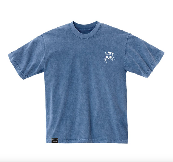 The Quiet Life Music Cat Embroidered T-Shirt