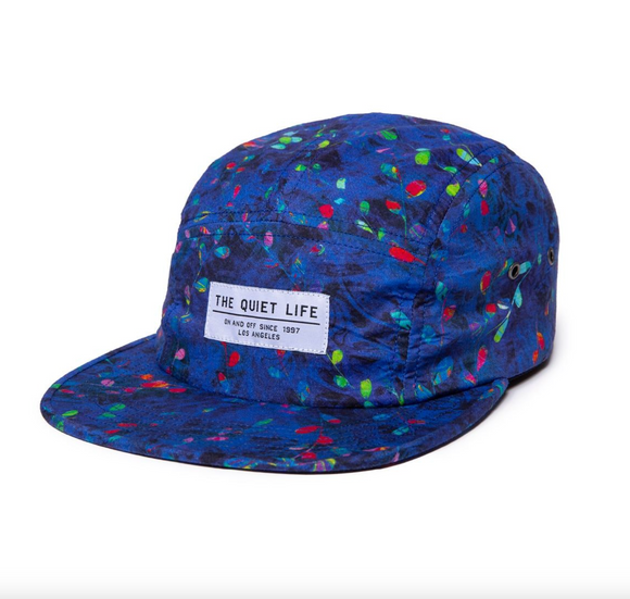 The Quiet Life Midnight Floral 5 Panel Camper Hat - Made in USA