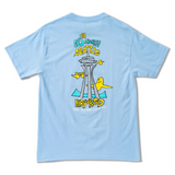 Krooked X 35th North Needle T-Shirt  - Powder Blue