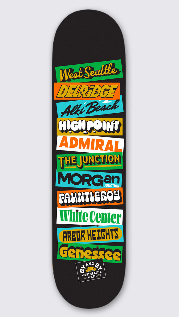 By And By Stickers Shop Deck - Black