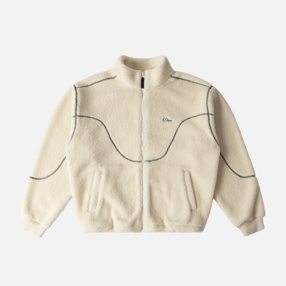 Dime Polar Fleece Sherpa Zip-Cream