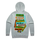 By And By Stickers Hooded Sweatshirt - Smoke