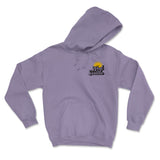 By And By Stickers Hooded Sweatshirt - Plum