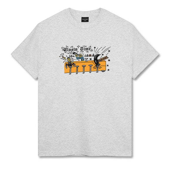 Pass~Port 'Closin' Time' Tee - Ash Grey
