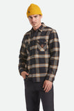 Brixton Bowery Heavyweight Flannel  - Black / Cream