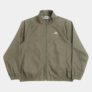 Nike SB Denim Full Zip Track Jacket - Olive/White