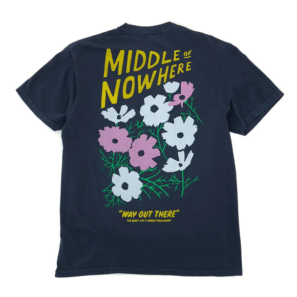 Quiet Life Lonely Palm Middle Of Nowhere T-Shirt - Navy