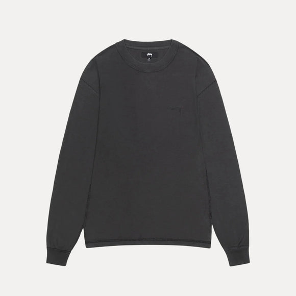 Stussy Lazy LS Tee - Vintage Black