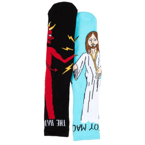 Toy Machine Bury The Hatchet Crew Socks - Blue/Black