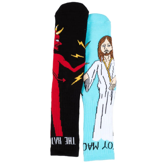 Toy Machine Bury The Hatchet Crew Socks - Blue/Black