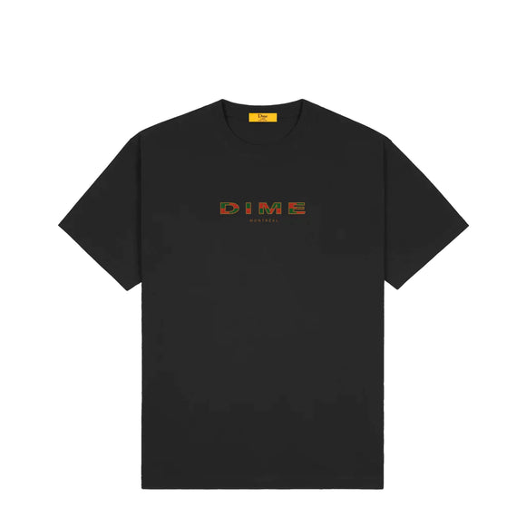 Dime Block Font T-shirt - Black