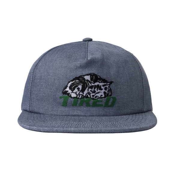 Tired Cat Nap Hat - Denim