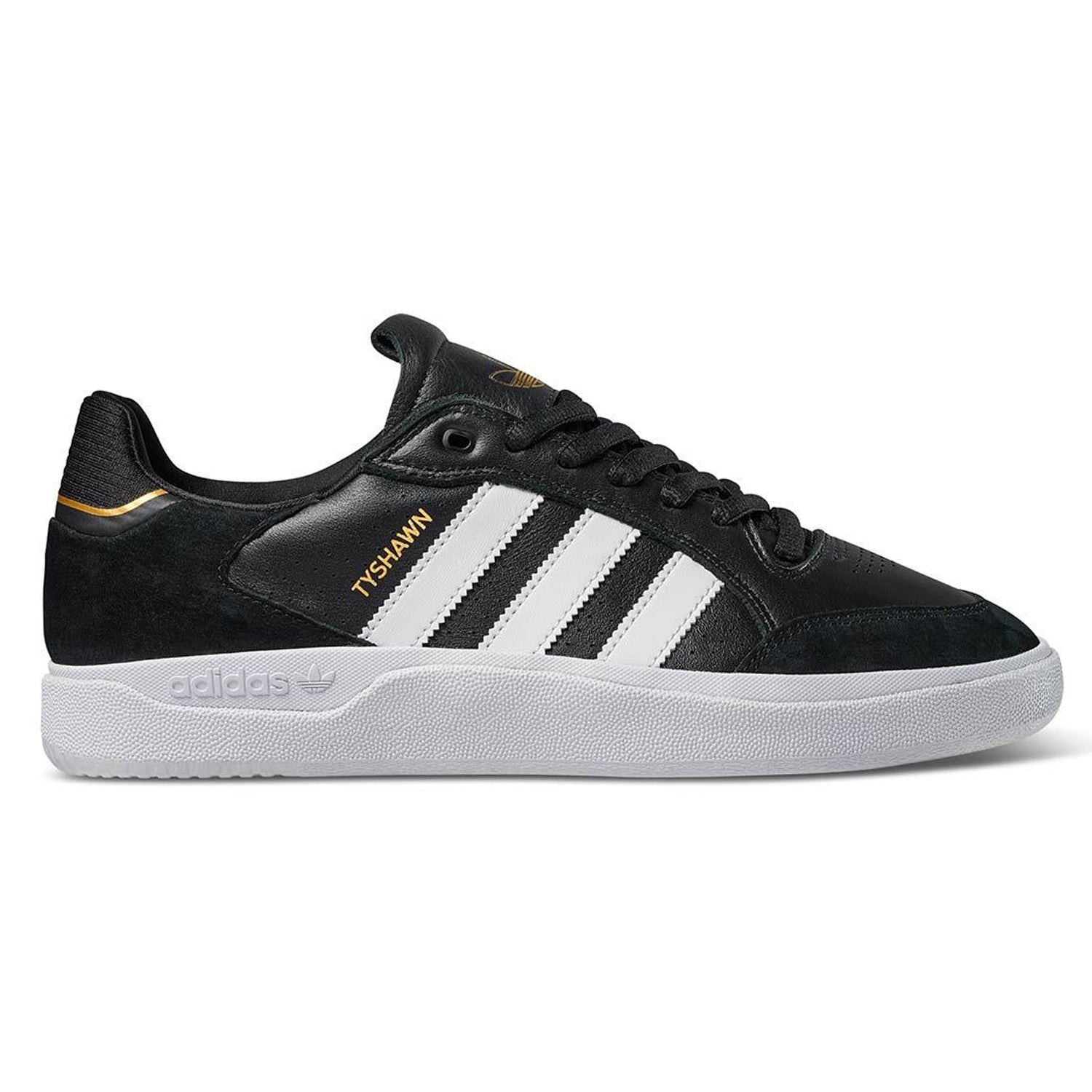 [ADIDAS] ADIDAS TYSHAWN LOW ☆送料込☆ Adidas Tyshawn Low Core Black - Cloud White - Gold Metallic