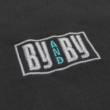 By And By Embroidered logo Crewneck- Black